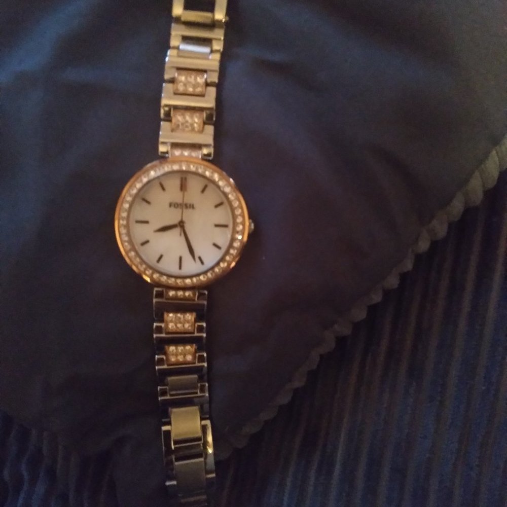 Fossil two tone watch